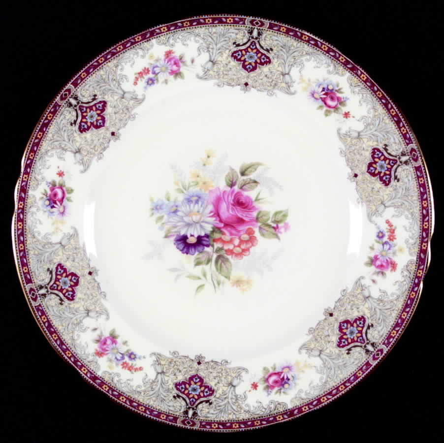 Georgian Red Dinner Plate by Shelley-1