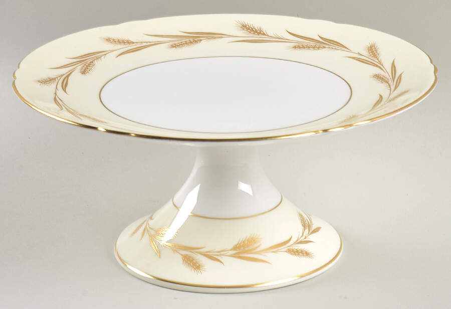 Golden Harvest 8" Diameter Pedestal Cake Stand by Shelley-1