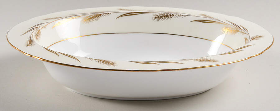 Golden Harvest 9" Oval Vegetable Bowl by Shelley-1