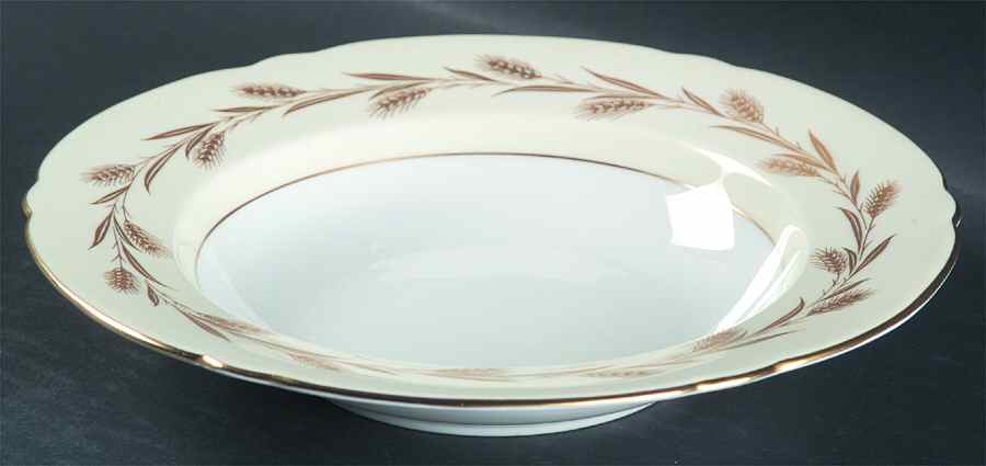 Golden Harvest Rim Soup Bowl by Shelley-1