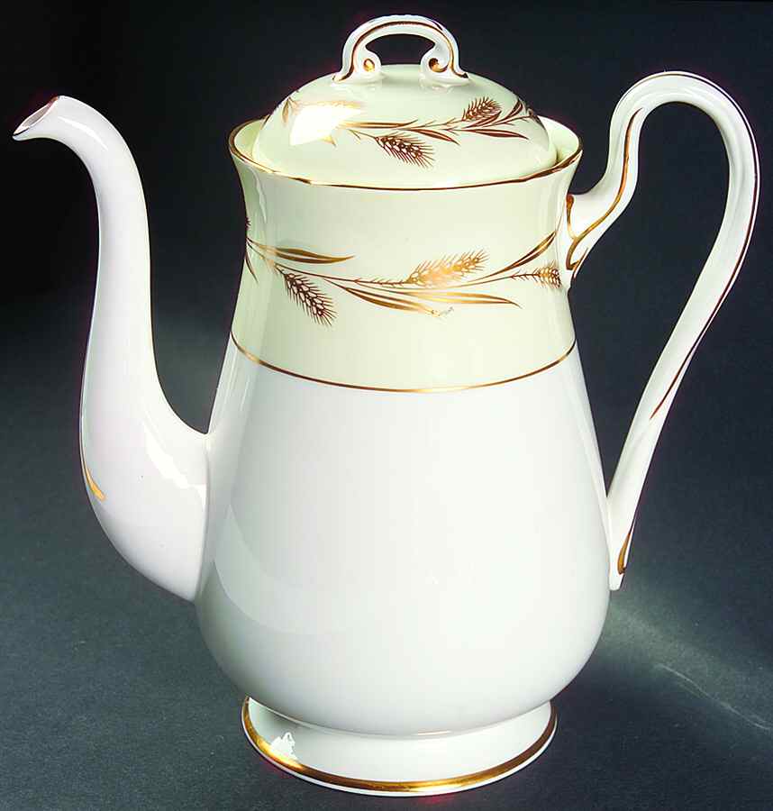 Golden Harvest Coffee Pot & Lid by Shelley-1