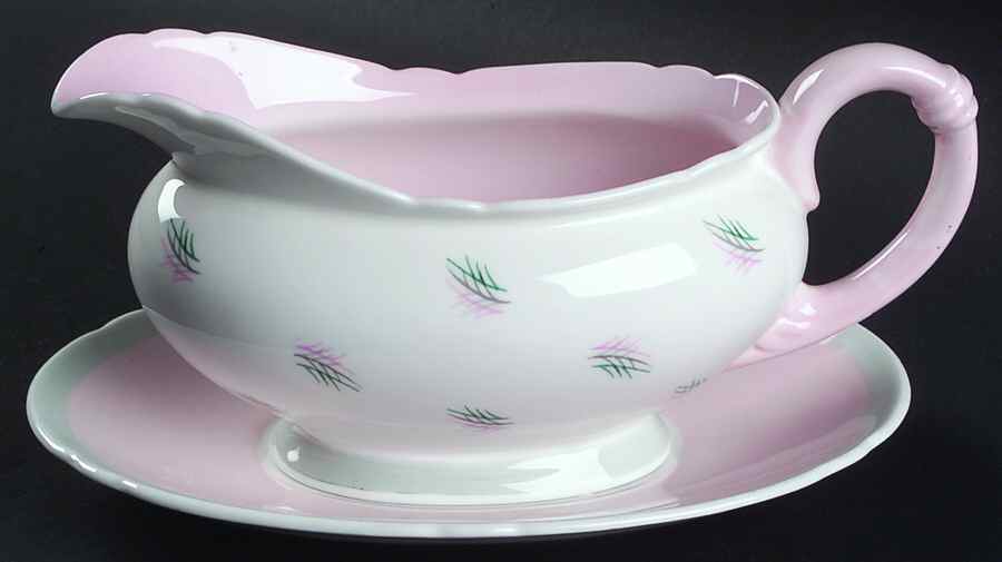 Harmony Gravy Boat & Underplate by Shelley-1