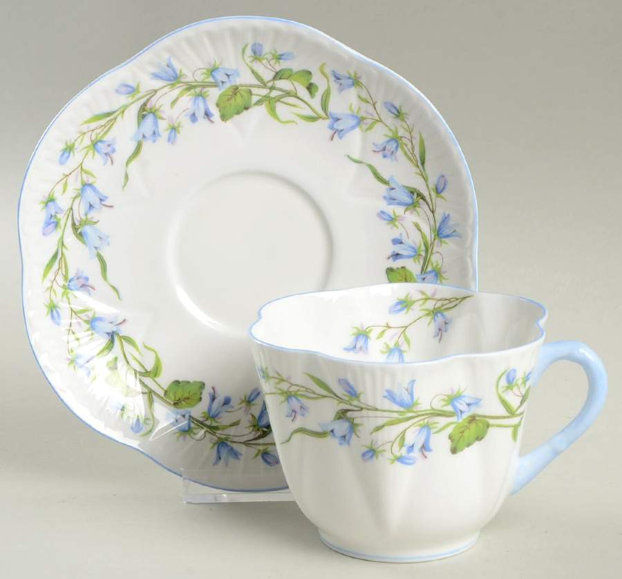 Harebell (Dainty) Oversized Cup & Saucer Set by Shelley-1