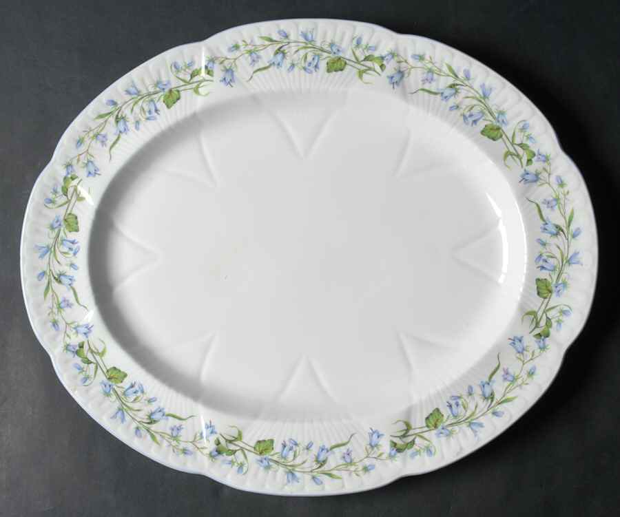 Harebell (Dainty) 15" Oval Serving Platter by Shelley-1
