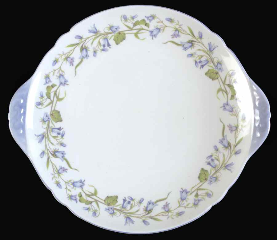 Harebell (Gainsborough) Handled Cake Plate by Shelley-1