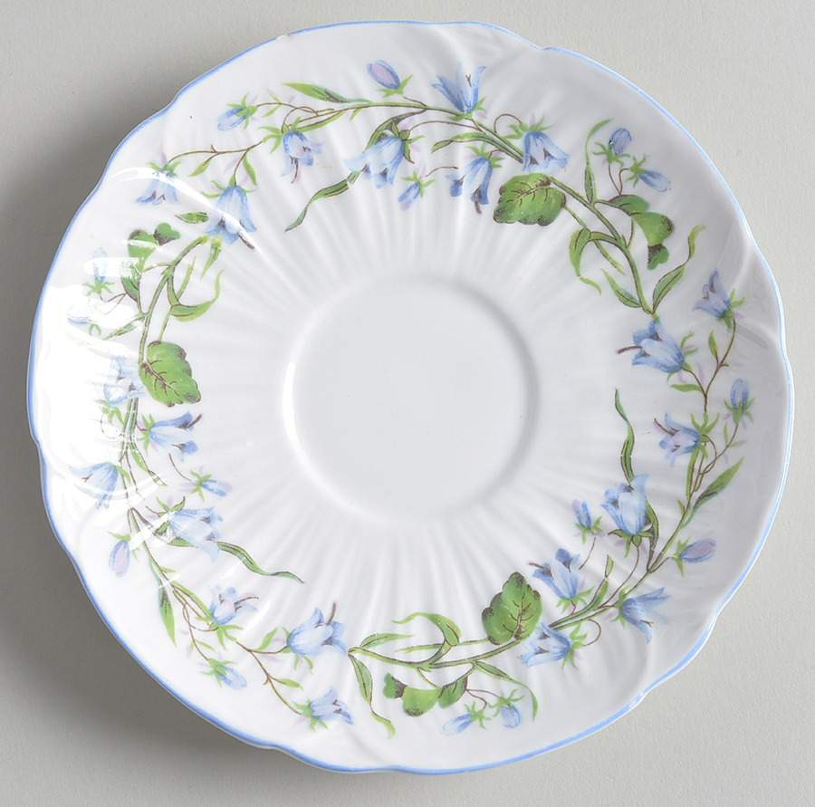 Harebell (Oleander) Saucer by Shelley-1