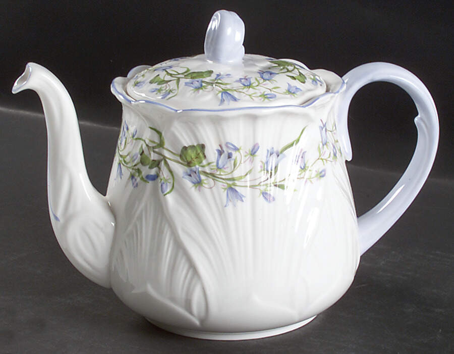 Harebell (Oleander) Mini Teapot & Lid by Shelley-1