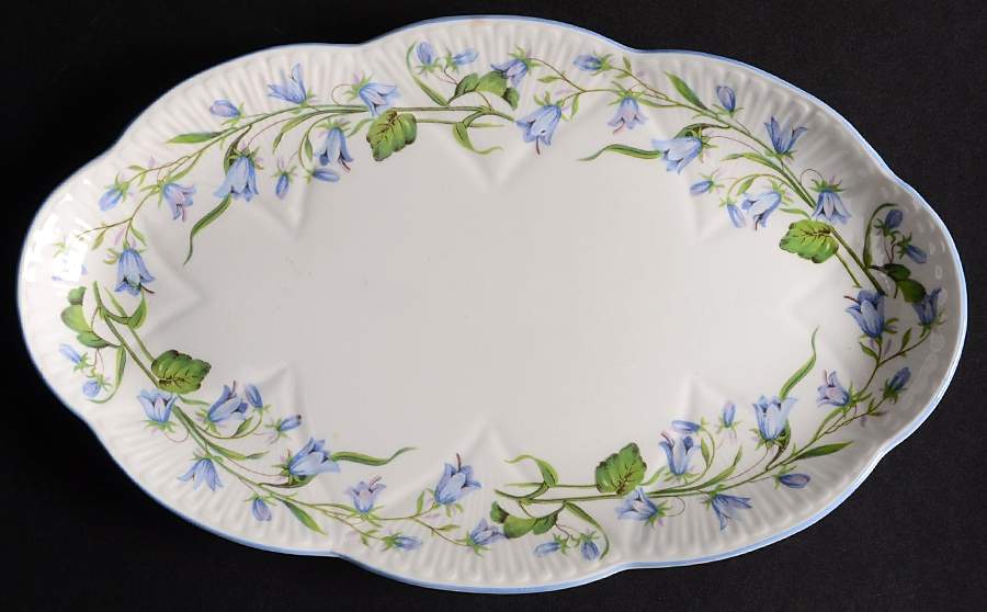 Harebell (Oleander) Tray for Mini Creamer & Open Sugar by Shelley-1