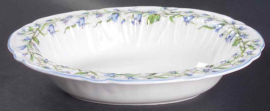 Harebell (Oleander) 9" Oval Vegetable Bowl by Shelley-1