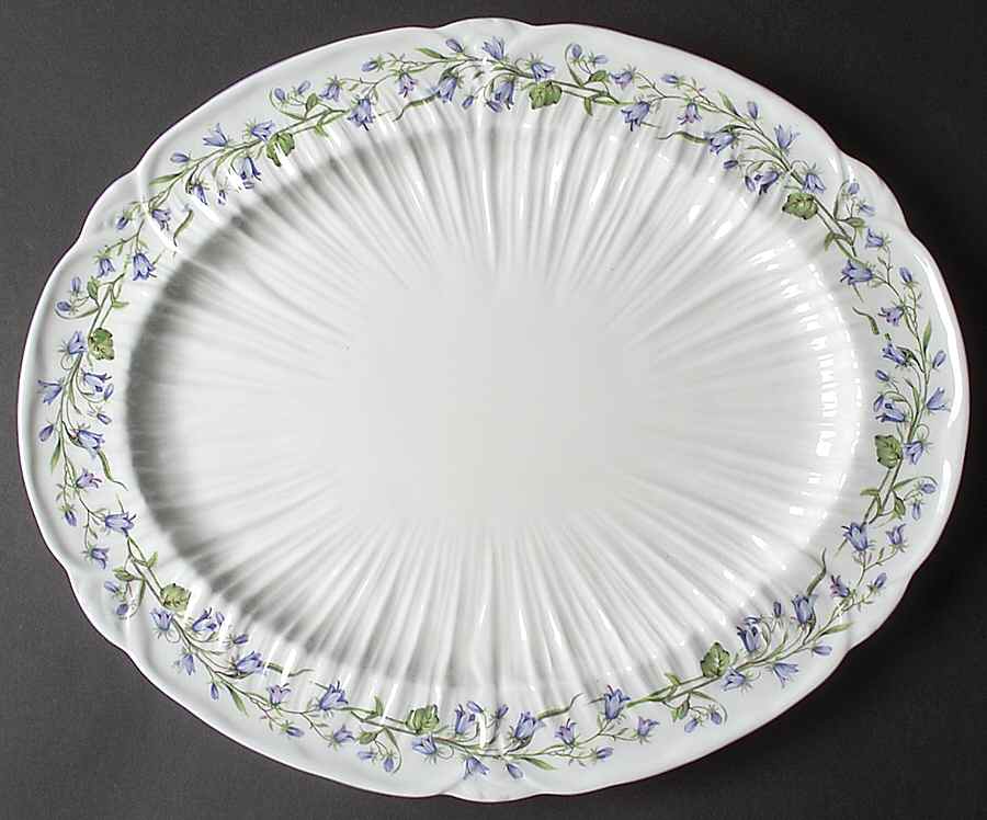 Harebell (Oleander) 14" Oval Serving Platter by Shelley-1
