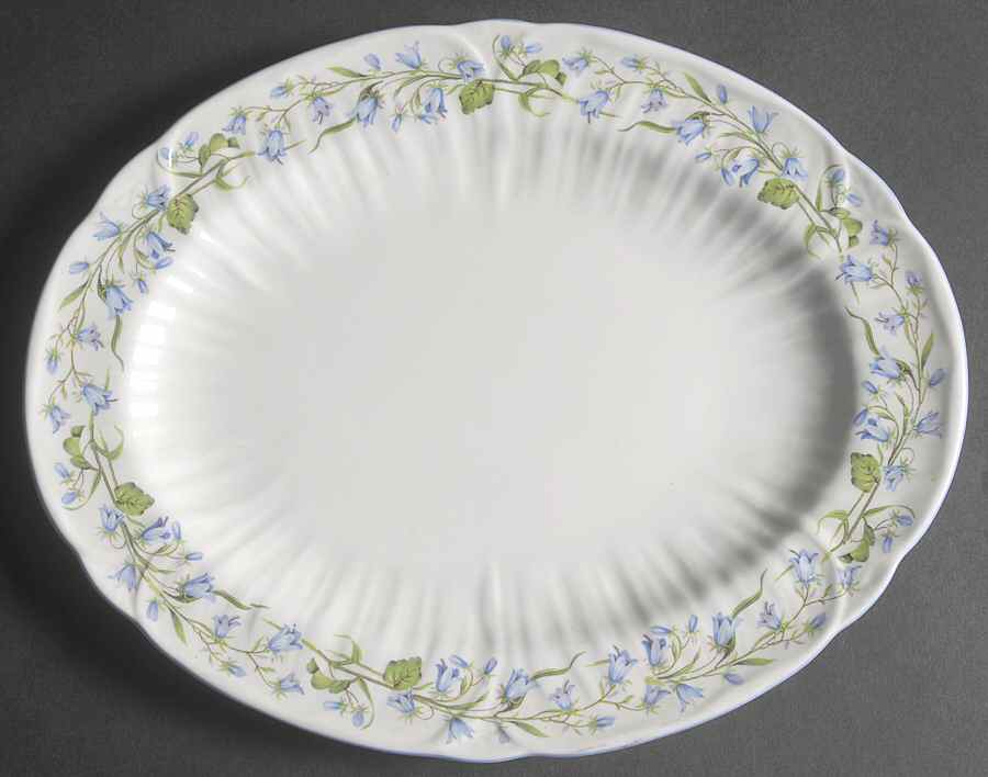 Harebell (Oleander) 12" Oval Serving Platter by Shelley-1