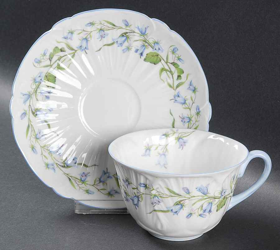 Harebell (Oleander) Oversized Cup & Saucer Set by Shelley-1