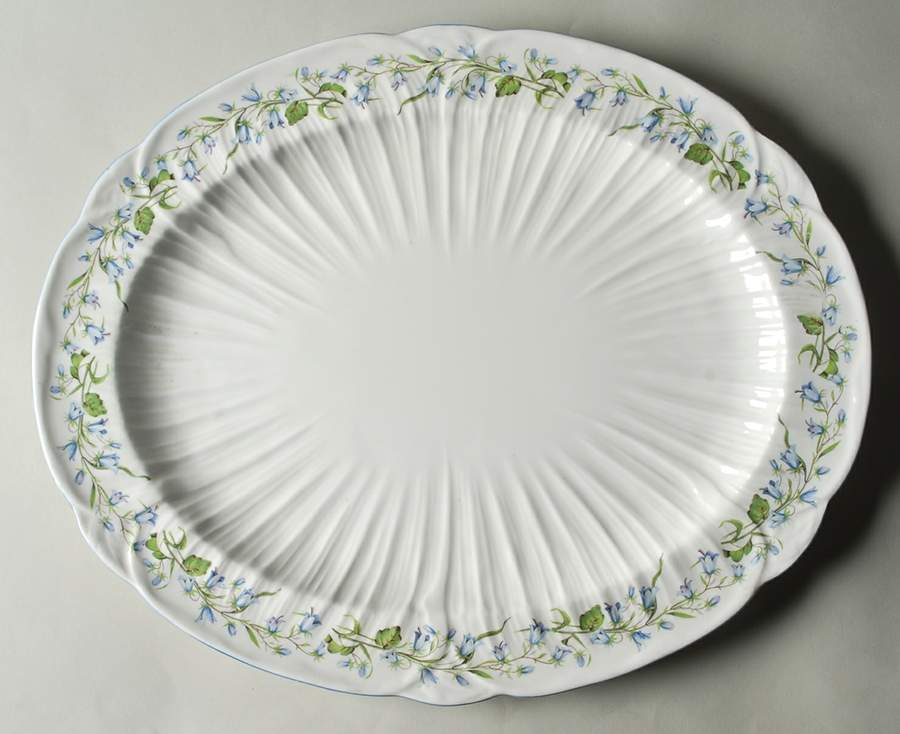 Harebell (Oleander) 16" Oval Serving Platter by Shelley-1