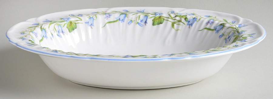 Harebell (Oleander) 10" Oval Vegetable Bowl by Shelley-1