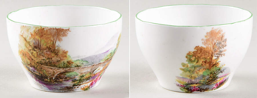 Heather (Gainsborough) Mini Open Sugar Bowl by Shelley-1