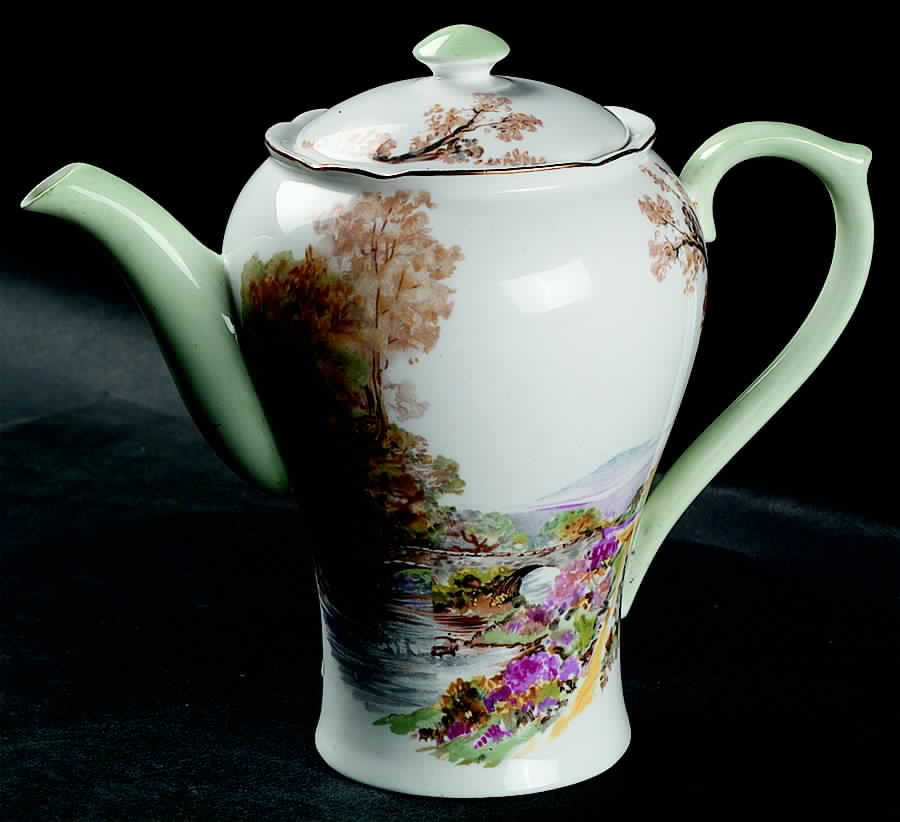Heather (Gainsborough) Coffee Pot & Lid by Shelley-1
