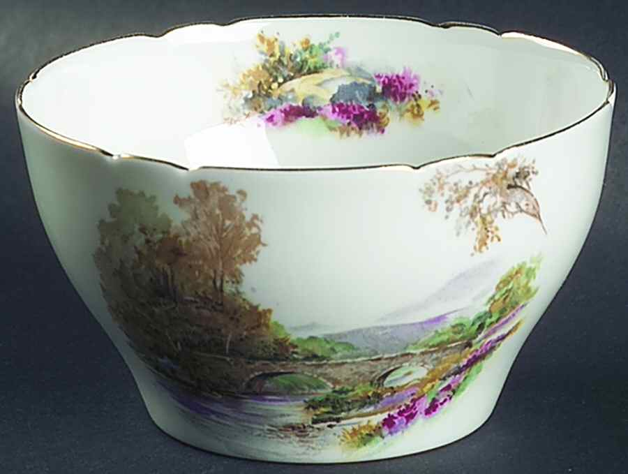 Heather (Gainsborough) Open Sugar Bowl by Shelley-1