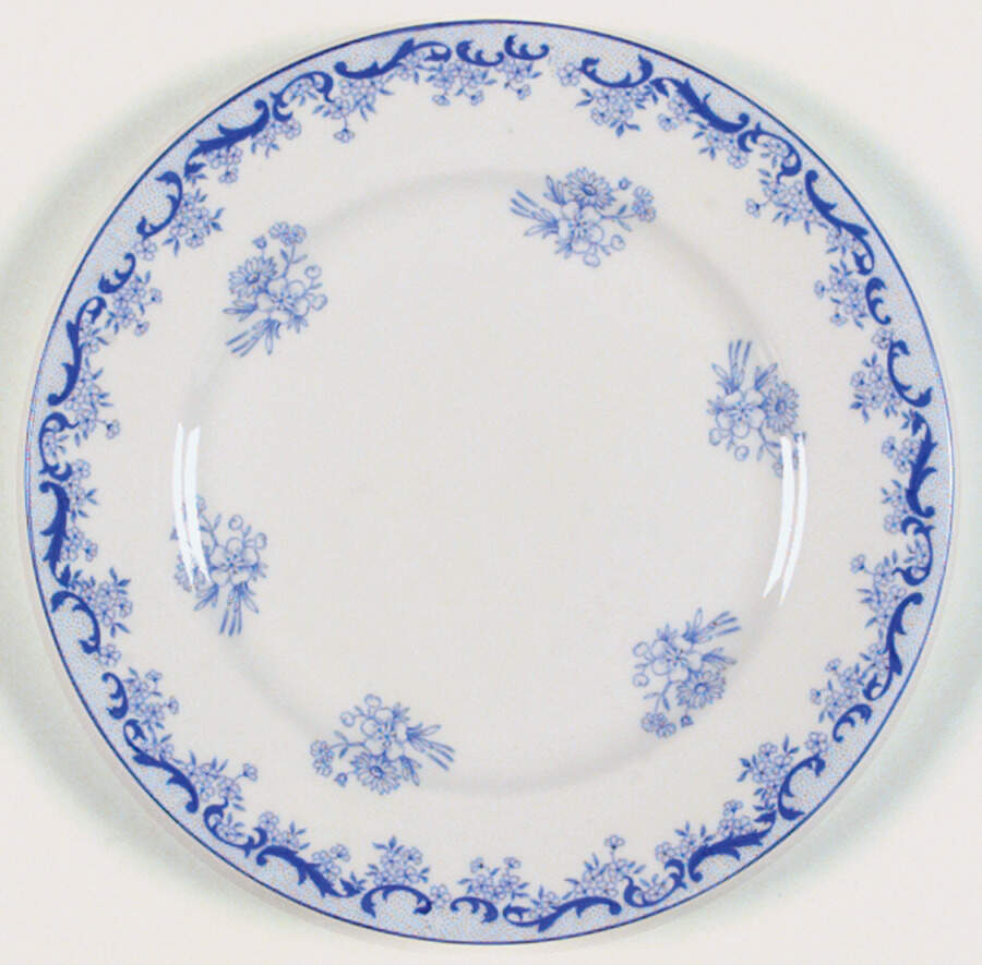Heavenly Blue (Smooth) Salad Plate by Shelley-1