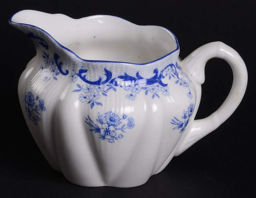 Heavenly Blue (Dainty Shape) Mini Creamer by Shelley-1