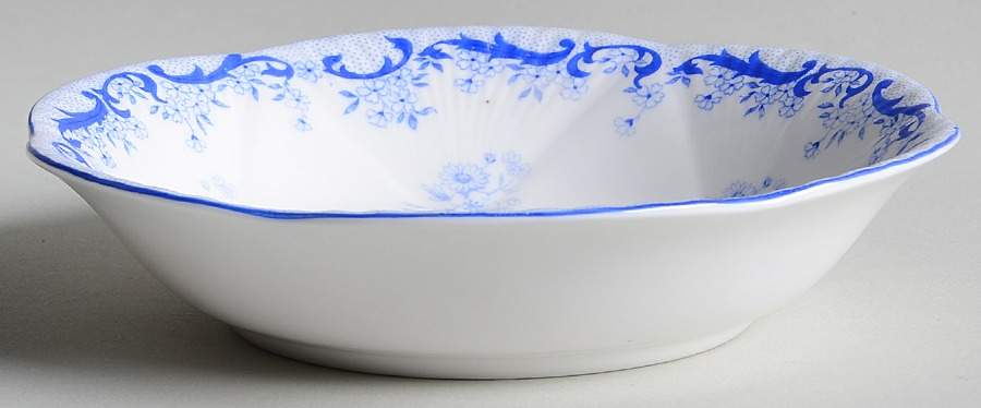 Heavenly Blue (Dainty Shape) Fruit/Dessert (Sauce) Bowl by Shelley-1