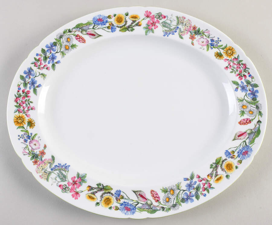 Hedgerow 14" Oval Serving Platter by Shelley-1