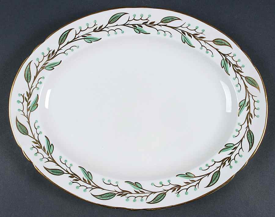 Laurel 12" Oval Serving Platter by Shelley-1