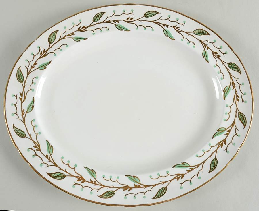 Laurel 14" Oval Serving Platter by Shelley-1