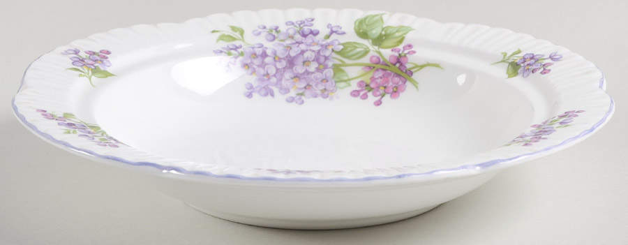 Lilac Time Round Butter No Lid by Shelley-1