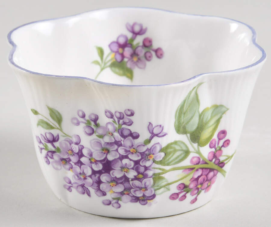 Lilac Time Mini Open Sugar Bowl by Shelley-1