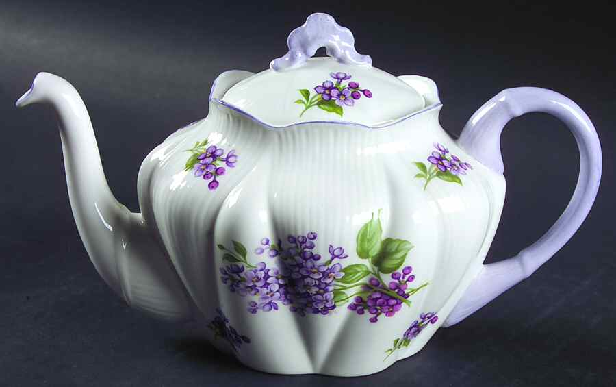 Lilac Time Mini Teapot & Lid by Shelley-1