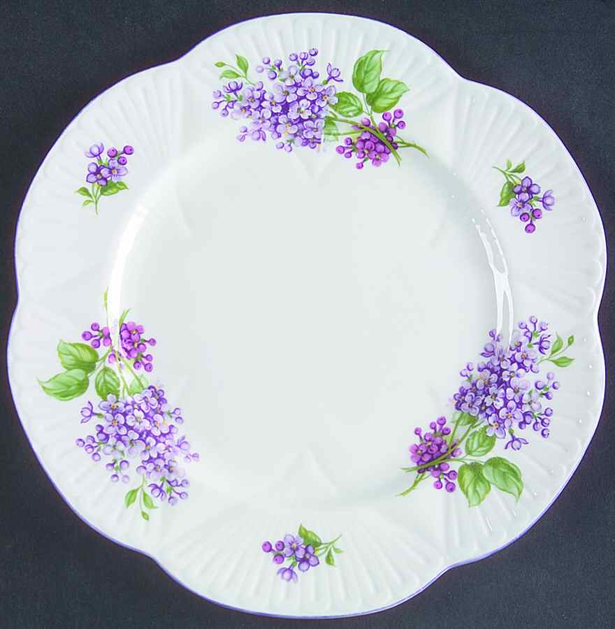 Lilac Time Salad Plate by Shelley-1