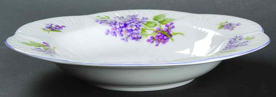 Lilac Time Rim Soup Bowl by Shelley-1
