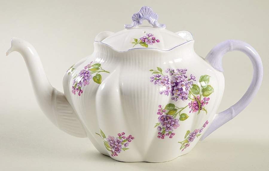 Lilac Time Teapot & Lid by Shelley-1