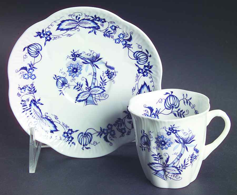 Meissenette Flat Demitasse Cup & Saucer Set by Shelley-1