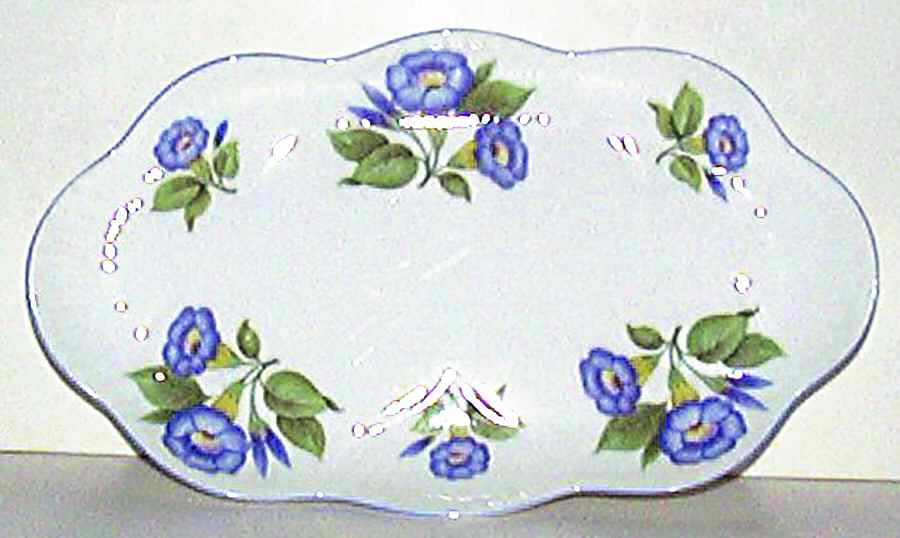 Morning Glory Tray for Mini Creamer & Open Sugar by Shelley-1