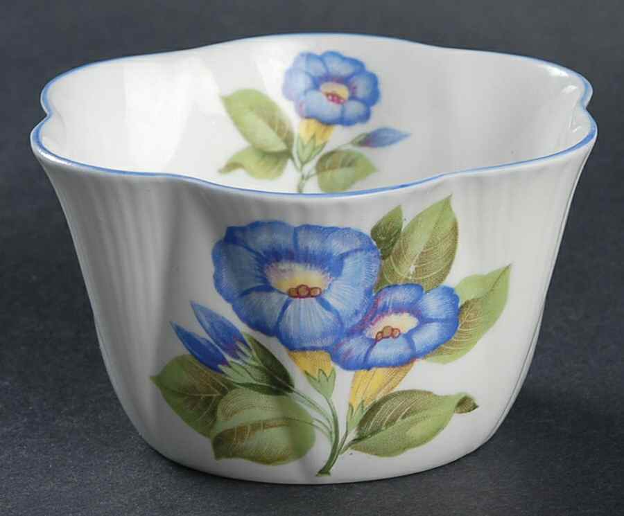 Morning Glory Mini Open Sugar Bowl by Shelley-1