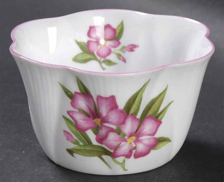 Oleander Mini Open Sugar Bowl by Shelley-1