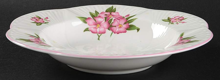 Oleander Rim Soup Bowl by Shelley-1