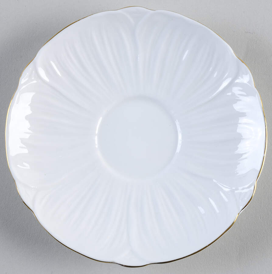 Oleander (Gold Trim) Saucer by Shelley-1