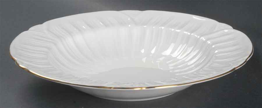 Oleander (Gold Trim) Large Rim Soup Bowl by Shelley-1