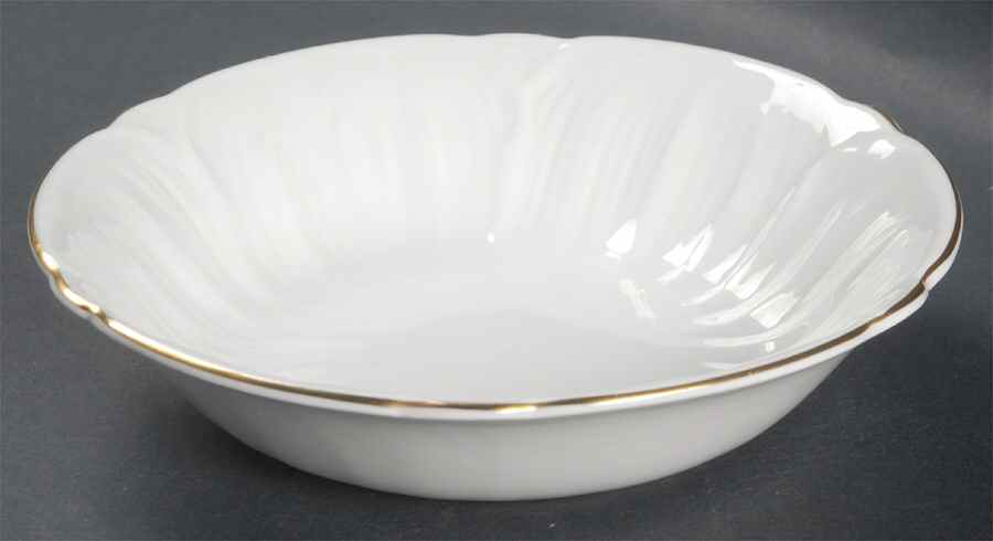 Oleander (Gold Trim) Coupe Cereal Bowl by Shelley-1