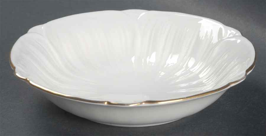 Oleander (Gold Trim) Fruit/Dessert (Sauce) Bowl by Shelley-1