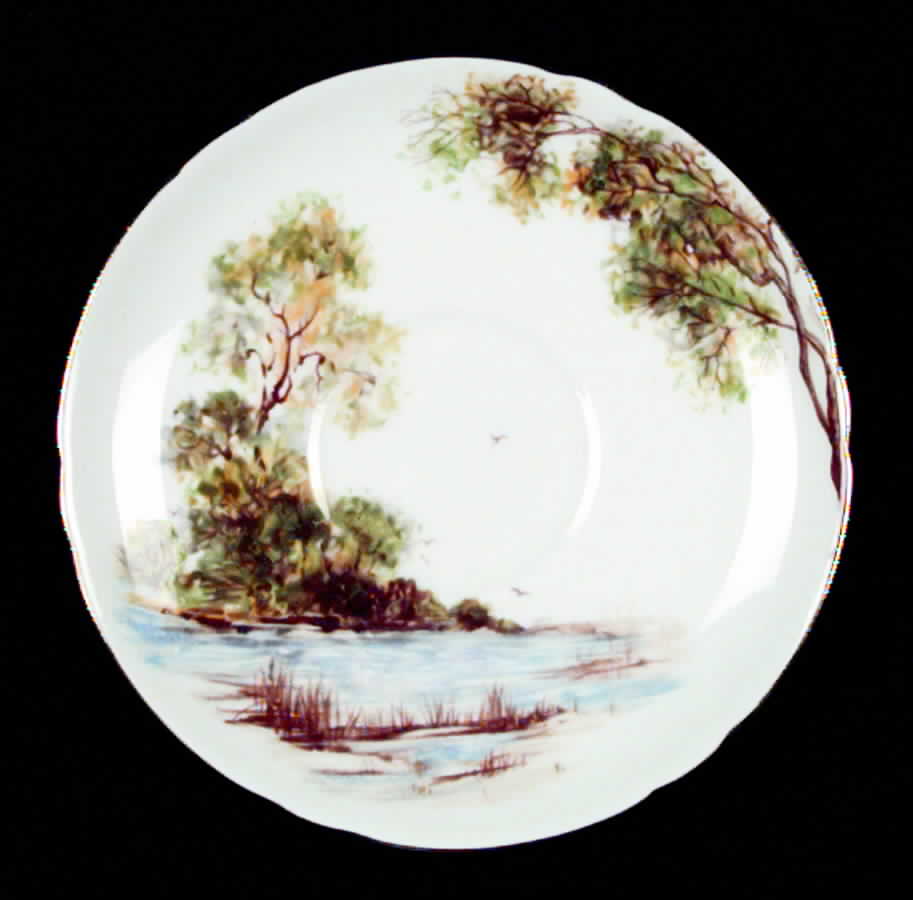 Old Mill Saucer by Shelley-1