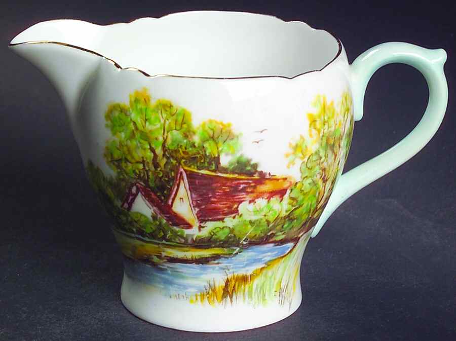 Old Mill Mini Creamer by Shelley-1