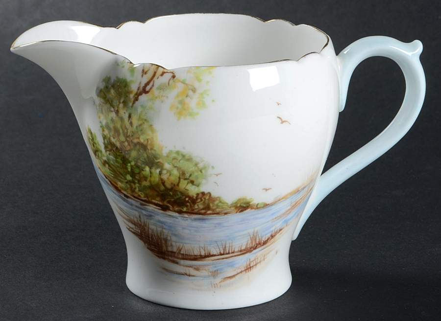 Old Mill Creamer by Shelley-1