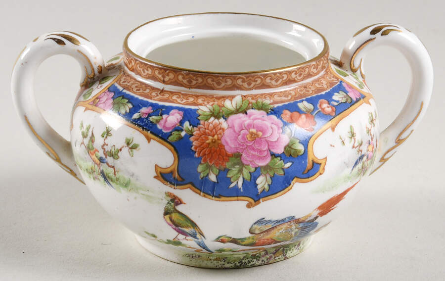 Old Sevres Sugar Bowl No Lid by Shelley-1