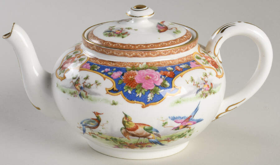 Old Sevres Small Teapot & Lid by Shelley-1