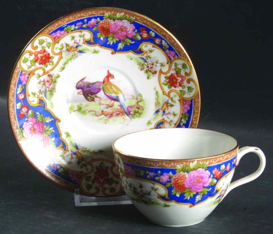 Old Sevres Flat Cup & Saucer Set by Shelley-1
