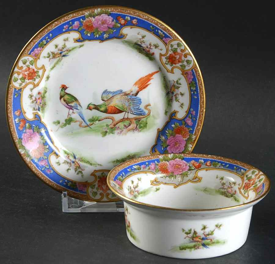 Old Sevres Ramekin & Saucer Set by Shelley-1