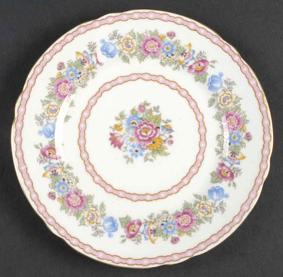 Pompadour Bread & Butter Plate by Shelley-1